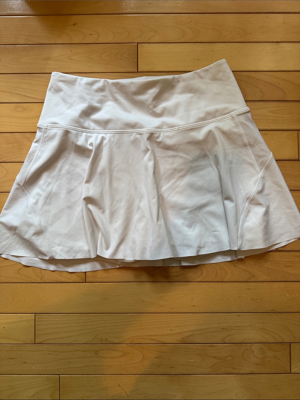Women's Athleta Skort - White Pleated Performance Skirt